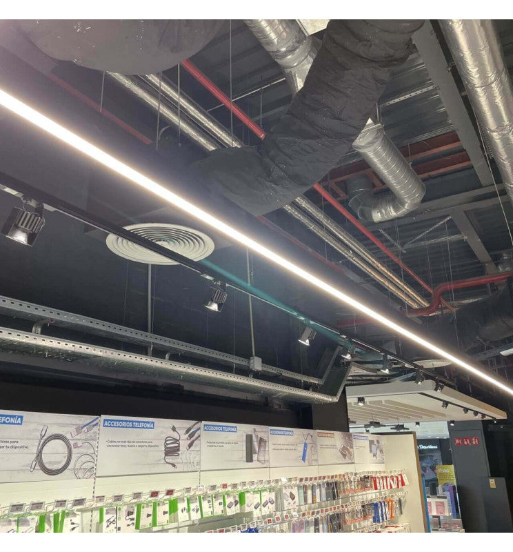 MUNICH LED Pendant Light Black 0.5m 1m 1.5m 2m - LED lineal light