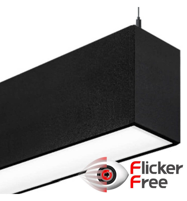 MUNICH LED Pendant Light Black 0.5m 1m 1.5m 2m - LED lineal light