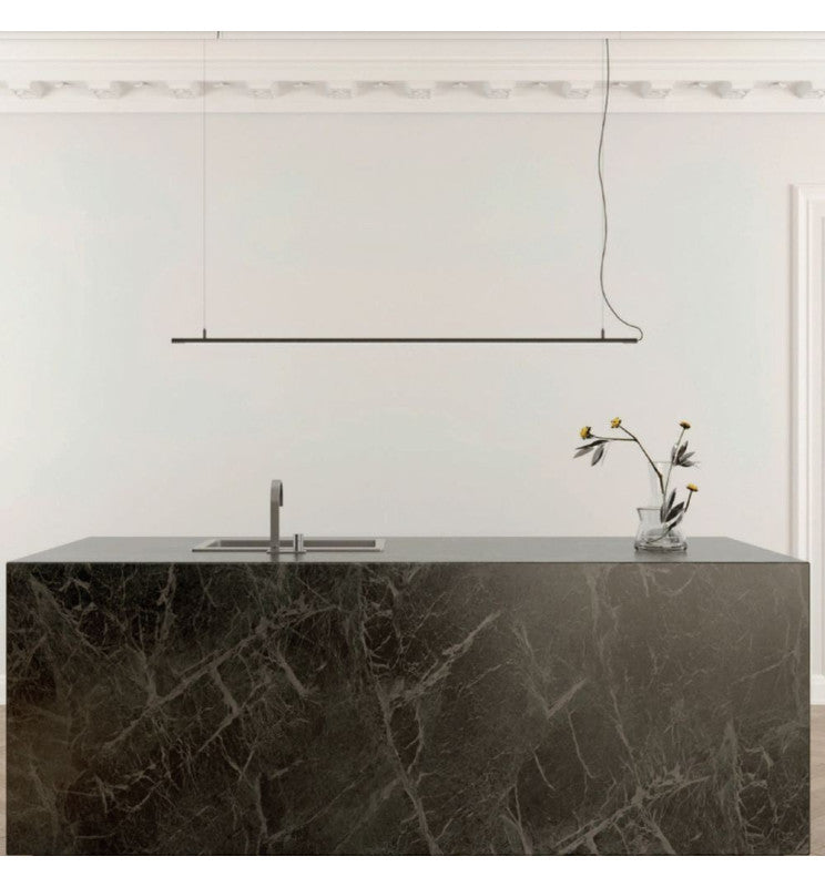 22W Linear MILANO LED Pendant Light 1.5m in Black 4000K - LED Batten