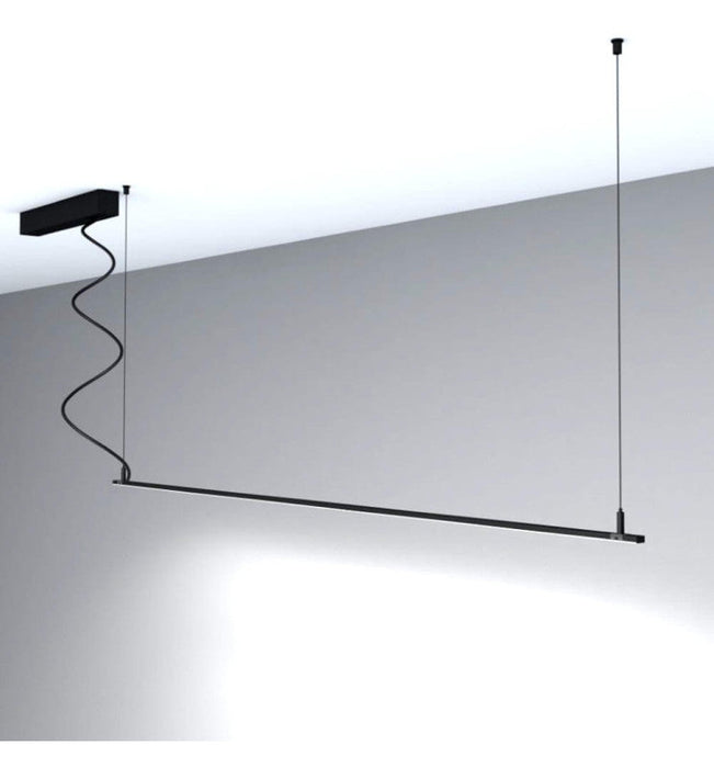 22W Linear Pendant Light MILANO Slim BLACK - 4000K - 1.5m