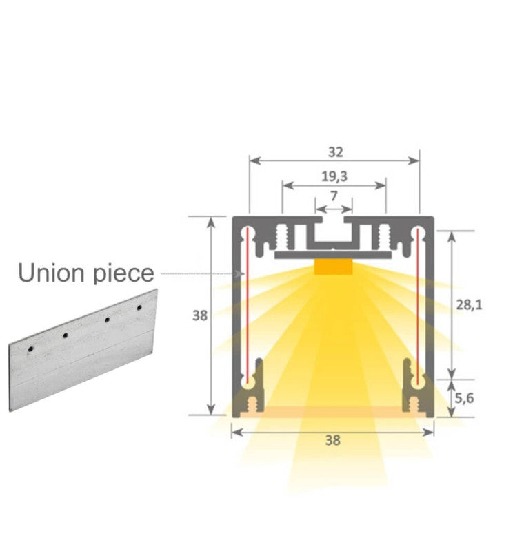 Dimmable MUNICH MINI LED Pendant Light in White 0.44m 0.94m 1.44m 1.94m - LED lineal light