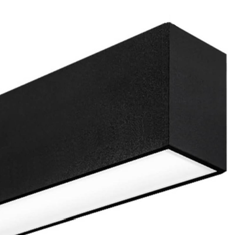 60W Linear MUNICH LED Batten in Black 1.5m IP54 4000K - LED Batten