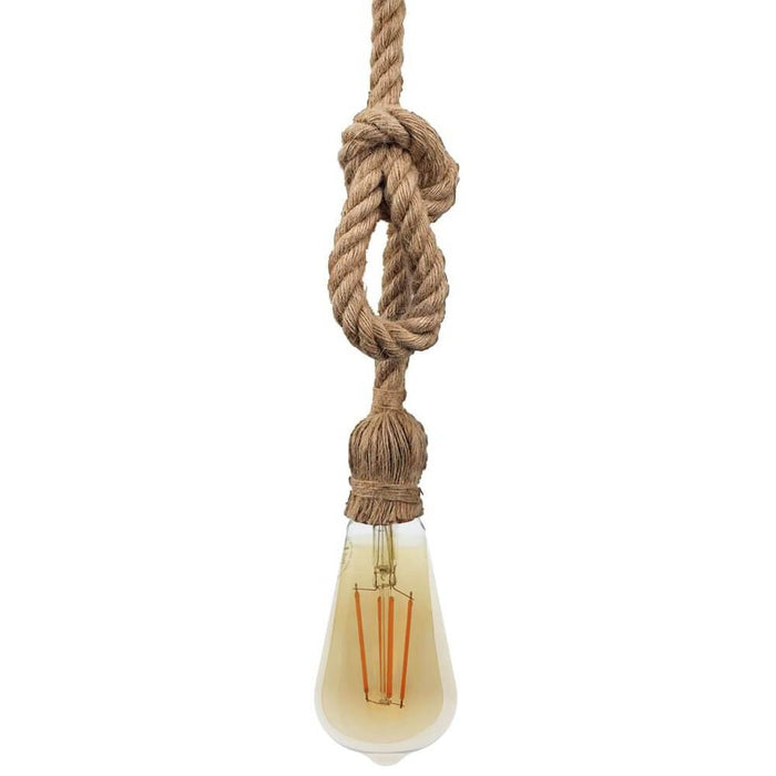 Pendant Lamp for E27 bulb LINNEN Rope - LED ceiling lighting