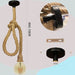 Pendant Lamp for E27 bulb LINNEN Rope - LED ceiling lighting