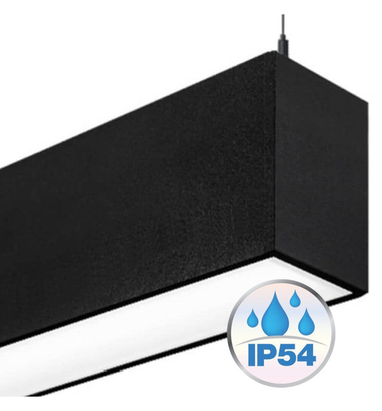 MUNICH LED Pendant Light Black 0.5m 1m 1.5m 2m - Lighting - Linear Lights