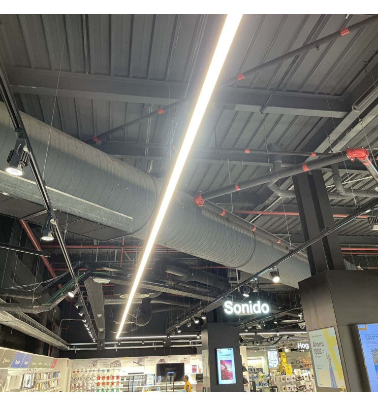 MUNICH LED Pendant Light Black 0.5m 1m 1.5m 2m - Lighting - Linear Lights