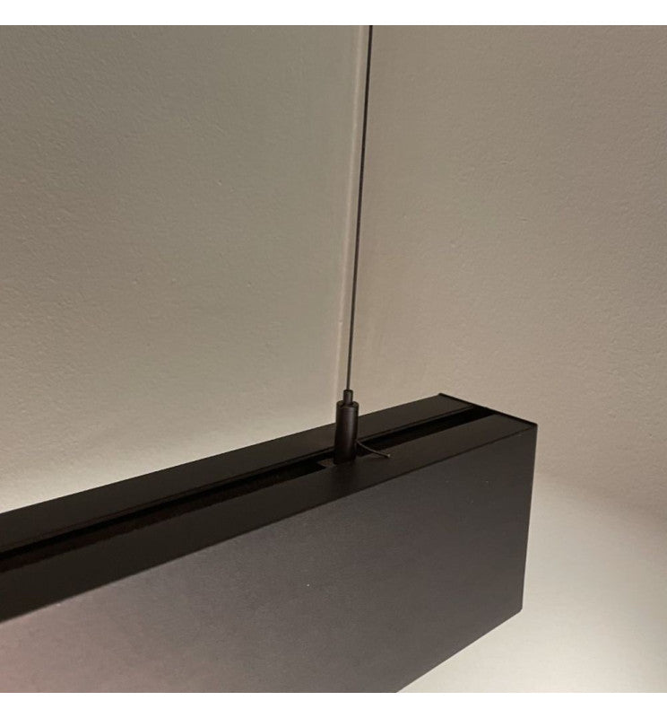 MUNICH LED Pendant Light Black 0.5m 1m 1.5m 2m - Lighting - Linear Lights