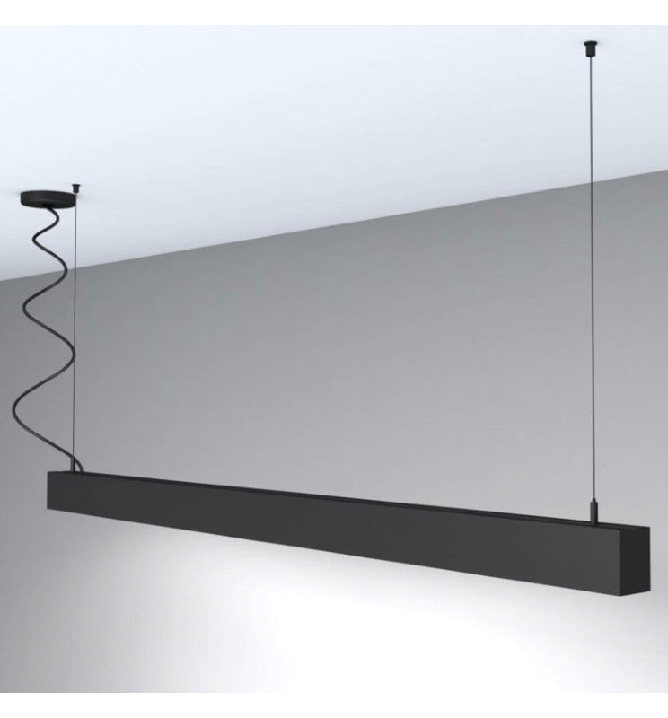 MUNICH LED Pendant Light Black 0.5m 1m 1.5m 2m - Lighting - Linear Lights