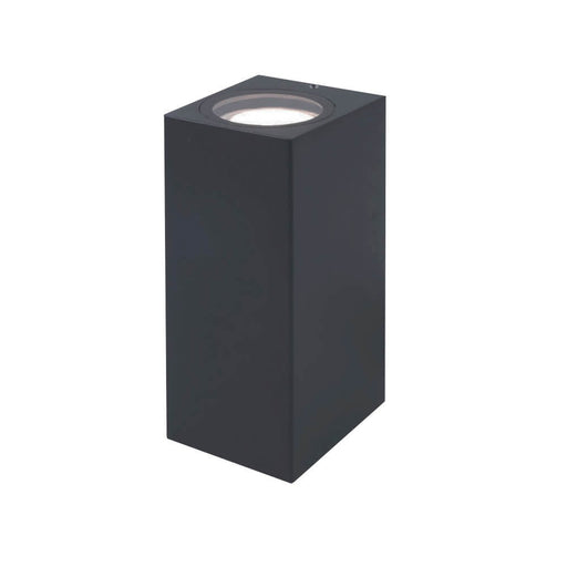 Outdoor and Indoor Cube LED Wall Light for GU10 in Black - Wall Light Fixtures - Floodlights