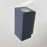 Outdoor and Indoor Cube LED Wall Light for GU10 in Black - Wall Light Fixtures - Floodlights