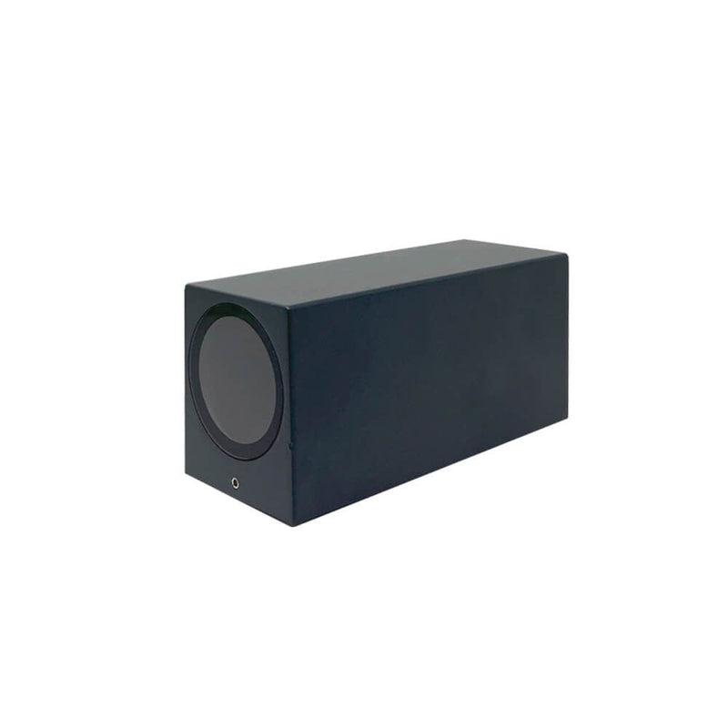 Outdoor and Indoor Cube LED Wall Light for GU10 in Black - Wall Light Fixtures - Floodlights