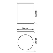 Outdoor and Indoor Cube LED Wall Light for GU10 in Black - Wall Light Fixtures - Floodlights