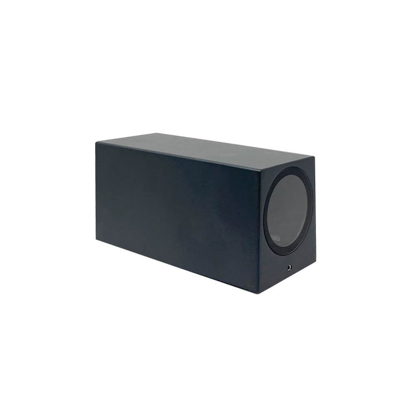 Outdoor and Indoor Cube LED Wall Light for GU10 in Black - Wall Light Fixtures - Floodlights