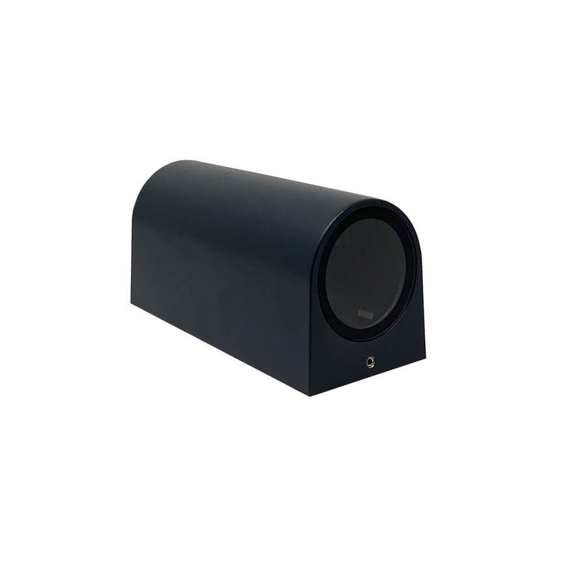 Outdoor and Indoor Round LED Wall Light for GU10 in Black - Wall Light Fixtures - Floodlights