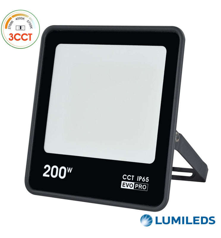 200W EVO PRO LED Floodlight with LUMILEDS Chips CCT