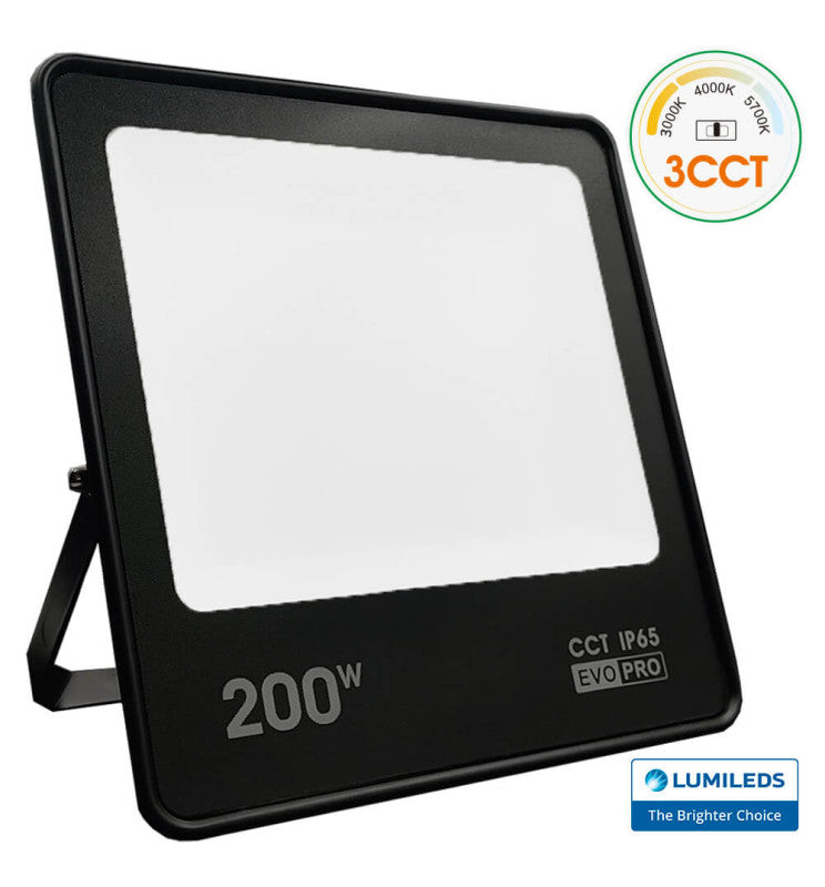 200W EVO PRO LED Floodlight with LUMILEDS Chips CCT