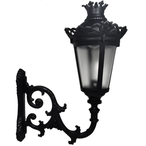 Outdoor QUEEN LED Wall Light in Lantern Shape with Arm - Wall Light Fixtures - Bollard Lights