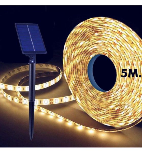 Outdoor Solar LED Strip 5m IP65 2700K - Light Ropes & Strings - Solar Lighting