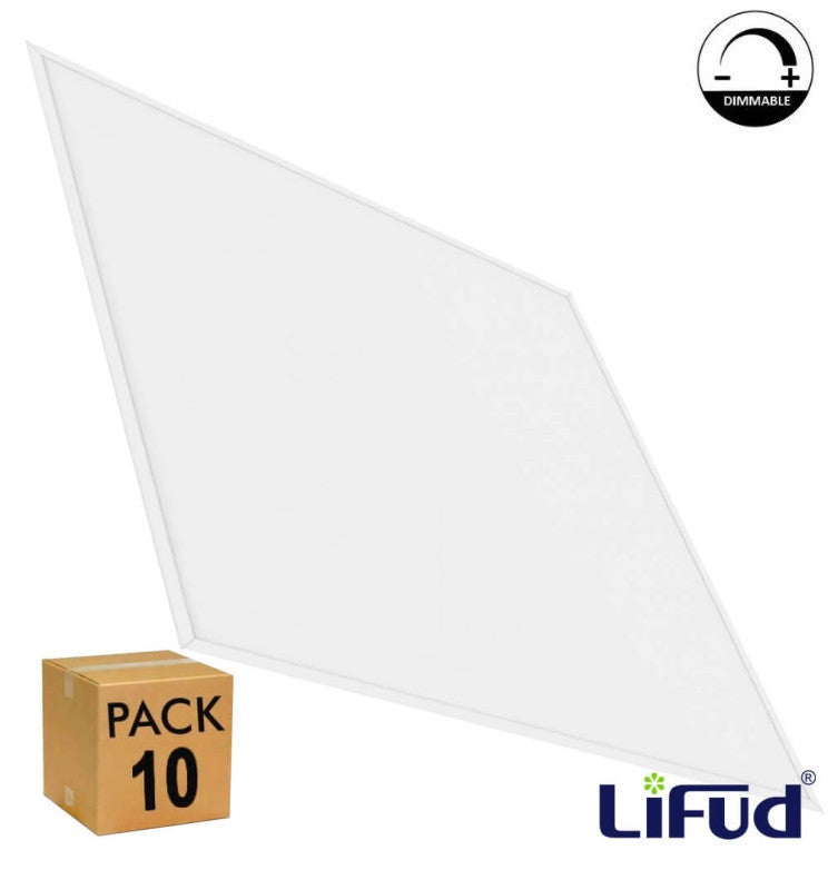40W LED Panel 60x60cm with Flicker-free LIFUD Driver 5700K 10 Pack
