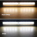 2W Magnetic Rechargeable 30cm LED Light with Motion sensor 3000K - LED