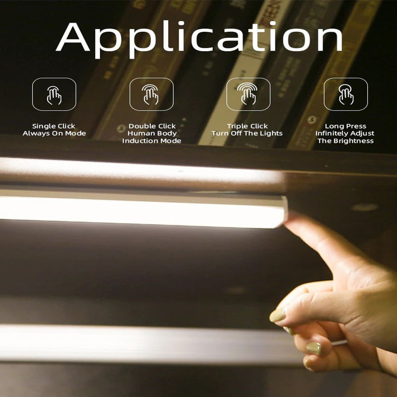 2W Magnetic Rechargeable LED Light 30cm with Motion Sensor 6000K - LED Wall lighting