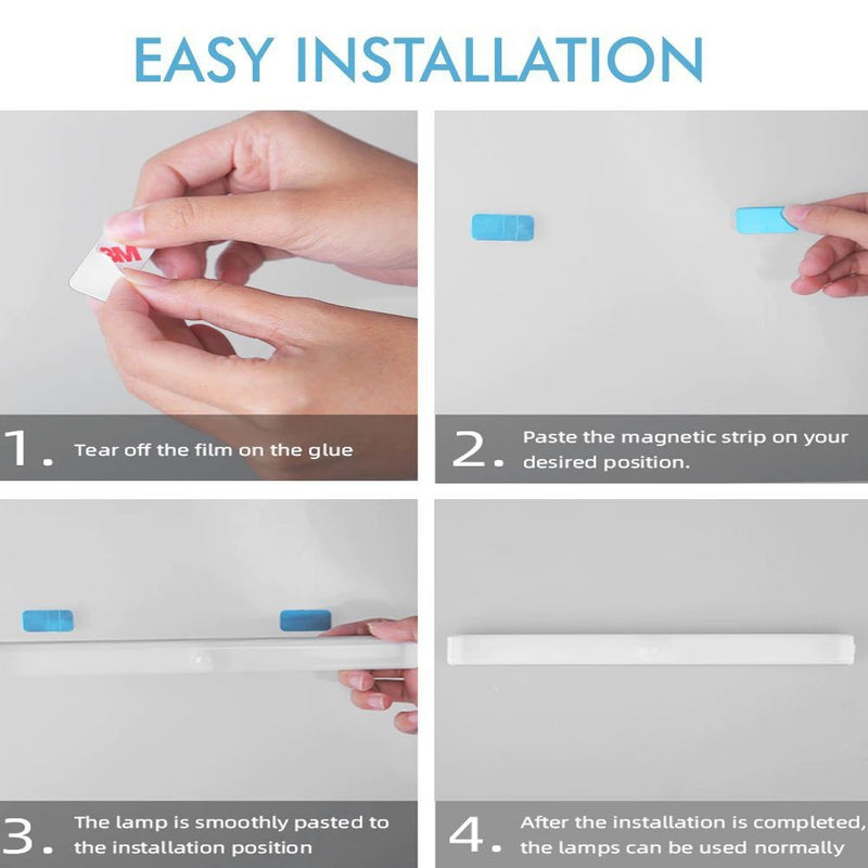 2W Magnetic Rechargeable LED Light 30cm with Motion Sensor 6000K - LED Wall lighting