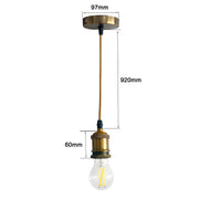 ROMA Pendant Lamp in Bronze for E27 Bulb - Pendant lighting