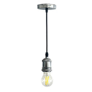 ROMA Pendant Lamp in Silver for E27 Bulb - Housing