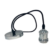 ROMA Pendant Lamp in Silver for E27 Bulb - Lighting - Bulkheads