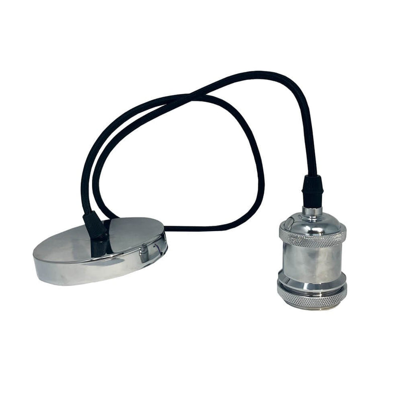 ROMA Pendant Lamp in Silver for E27 Bulb - Lighting - Bulkheads