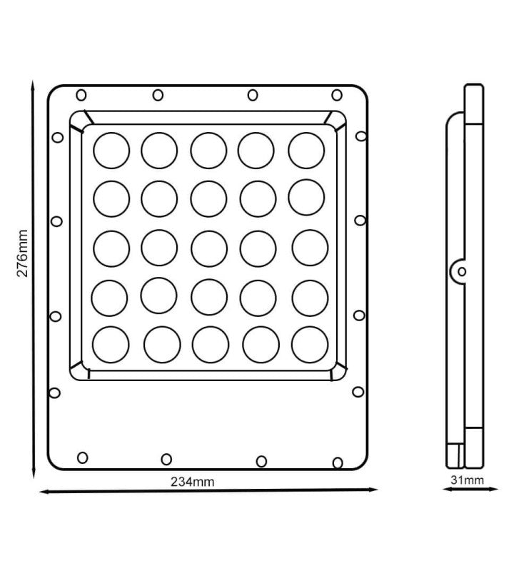 150W AVANT PRO Outdoor LED Floodlight with OSRAM Chip IP65 140lm/W