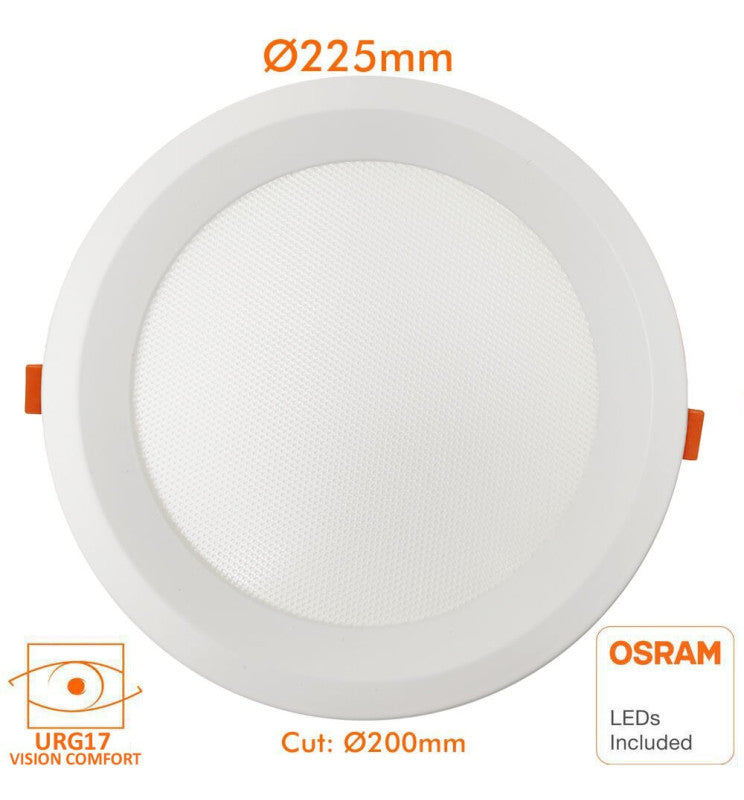 18W 22W 20W 24W Round Dimmable LED Downlight with OSRAM Chip UGR17