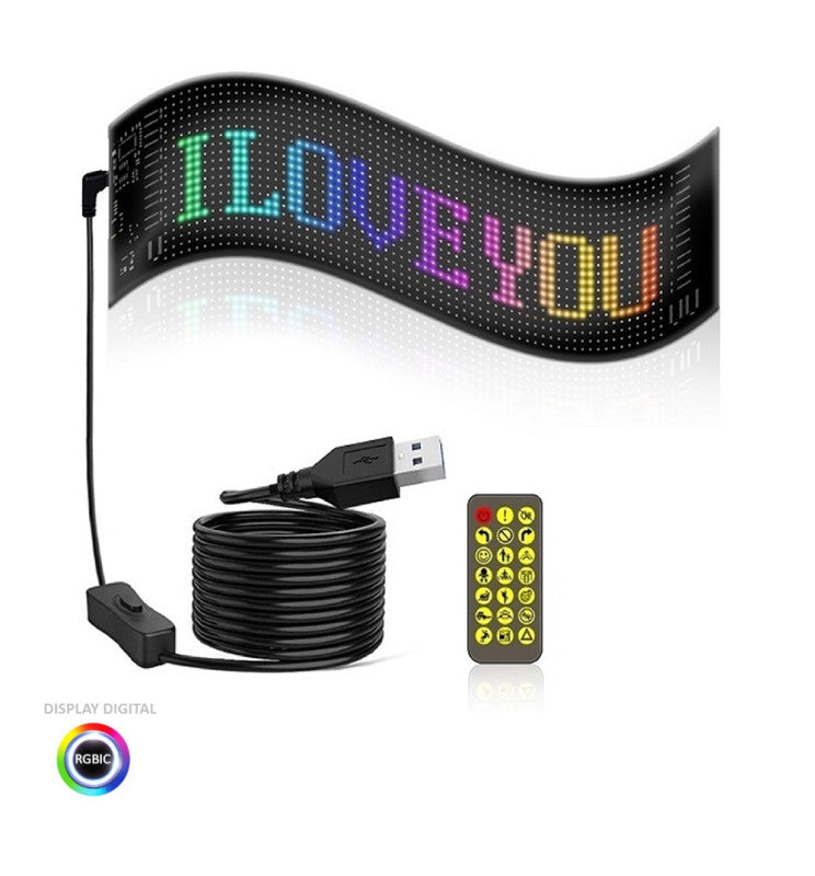 Programmable LED RGB Sign Remote Control and App Controlled - Digital Signs - Non-lighting Products