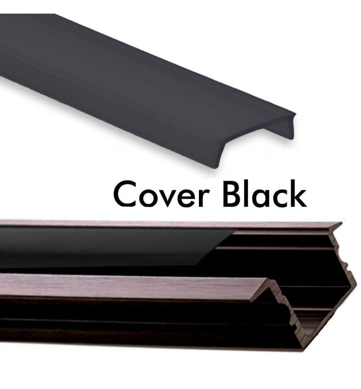 Recessed Aluminum Profile 2m in White or Black for LED Strip