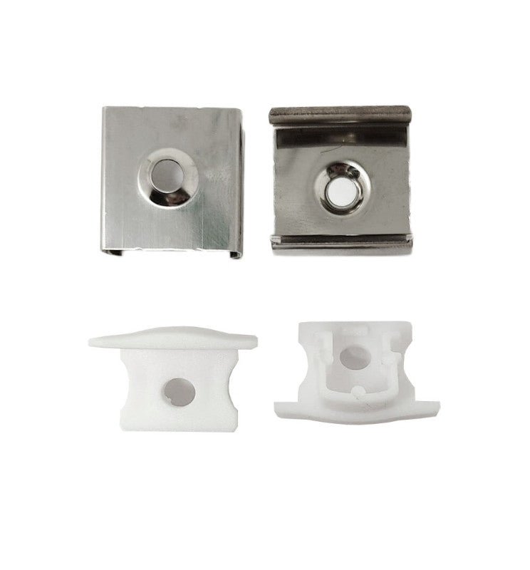 Recessed Aluminum Profile 2m in White or Black for LED Strip