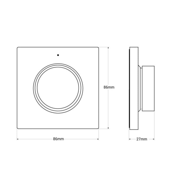 RF Controller for LED Light Dimmer Single Color and CCT - 2.4Ghz - Light Switches - Accessories