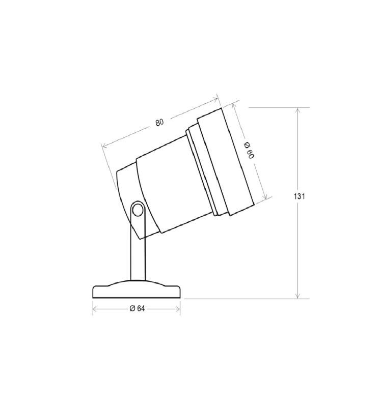 Robust Outdoor LED Spotlight IP65 GU10 - Flood & Spot Lights - Floodlights