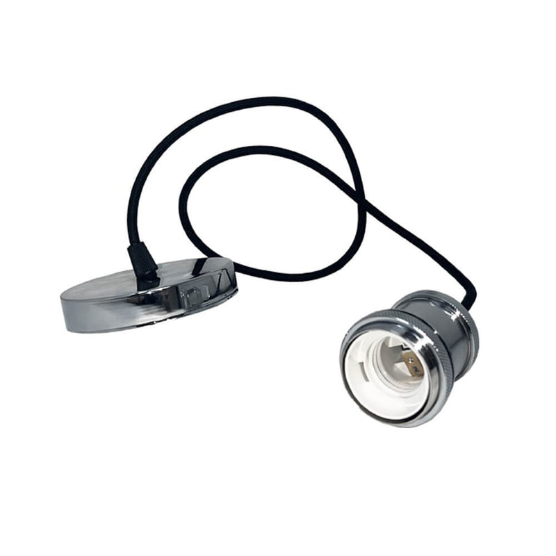 ROMA Pendant Lamp in Silver for E27 Bulb - Housing