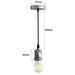 ROMA Silver Pendant housing for E27 bulb - Housing - Ledex Lighting UK