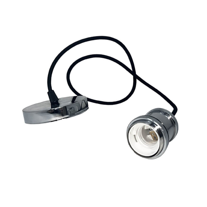 ROMA Silver Pendant housing for E27 bulb - Housing - Ledex Lighting UK