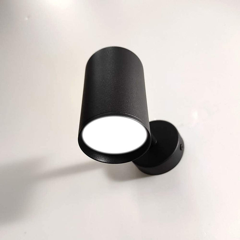 Round GU10 Single Ceiling Spotlight in Black - Flood & Spot Lights - Downlights