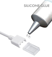 Silicone Glue & Connector Cable for 10mm COB + SMD LED Strips IP65 - Hardware Glue & Adhesives - Accessories