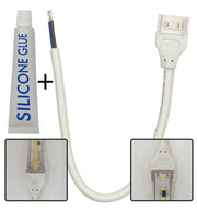 Silicone Glue & Connector Cable for 10mm COB + SMD LED Strips IP65 - Hardware Glue & Adhesives - Accessories