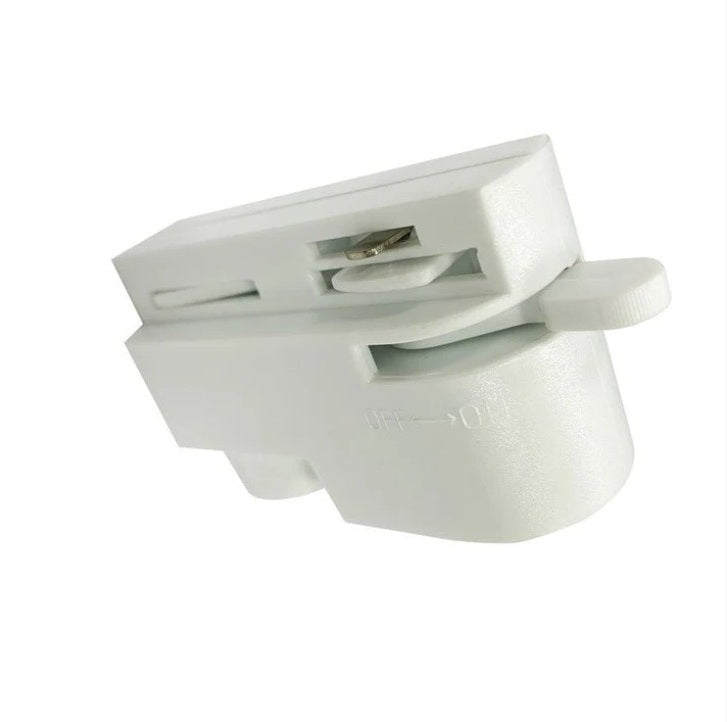 Adapter Connector for Single Phase Rail White