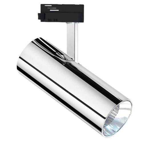 30W Single Phase BERNA LED Track Light 3000K Silver - LED Tracking Light