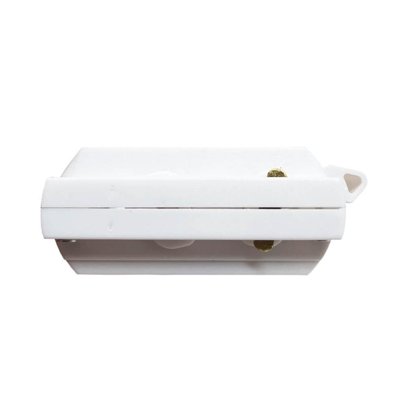 Single Phase Rail Adapter Connector in White - Track Lighting Accessories - Accessories
