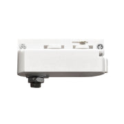 Single Phase Rail Adapter Connector in White - Track Lighting Accessories - Accessories