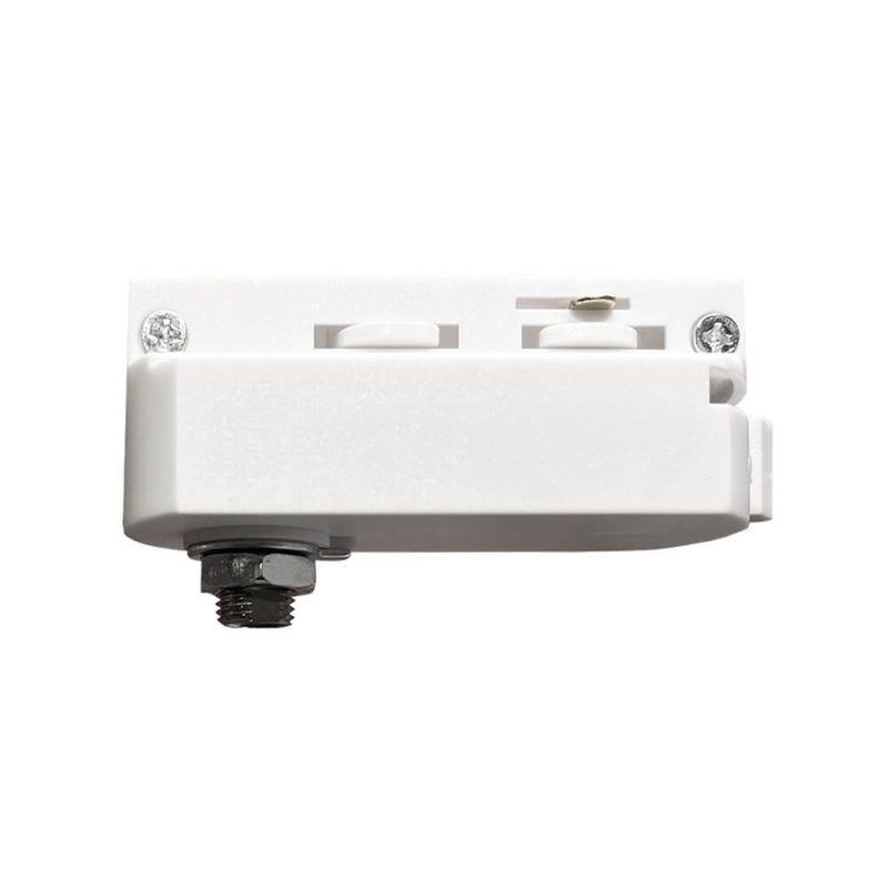 Single Phase Rail Adapter Connector in White - Track Lighting Accessories - Accessories