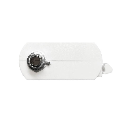 Single Phase Rail Adapter Connector in White - LED Accessories