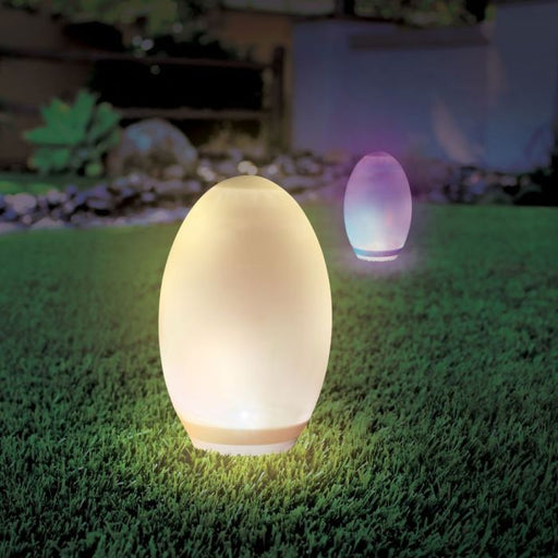 Solar Glow Egg Light – Colour-Changing Garden Lantern - Landscape Pathway Lighting - Solar Lighting